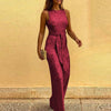 Damski Cekinowy Kombinezon Imprezowy | Elegancki