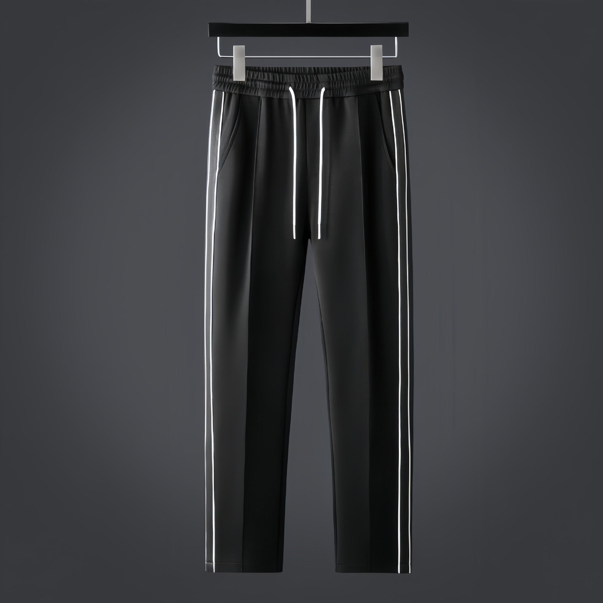 Męska Kurtka Z Zippem | Slim Fit z Paskami