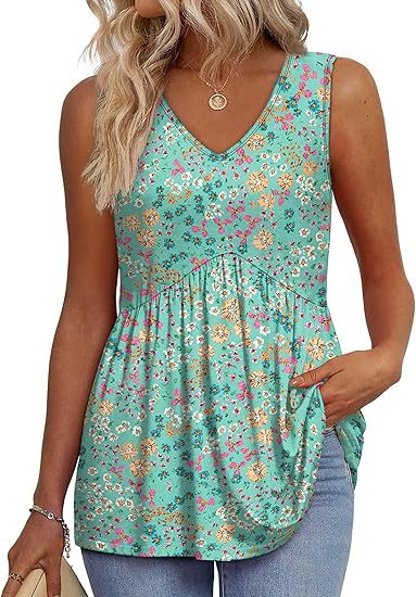 Women's V-Neck Top | Sleeveless