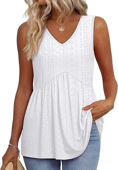 Women's V-Neck Top | Sleeveless