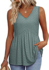 Women's V-Neck Top | Sleeveless