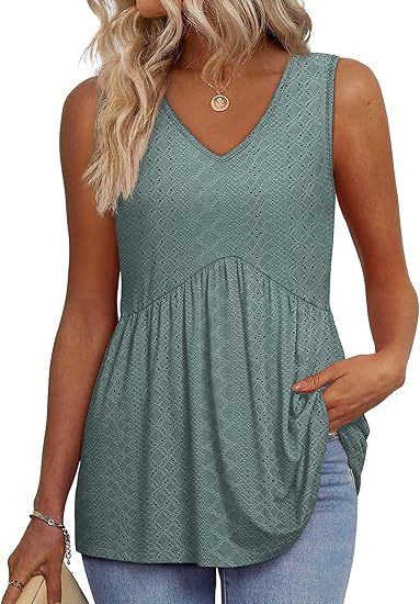 Women's V-Neck Top | Sleeveless