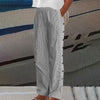 Women's Casual Striped Pants | Decorative Buttons