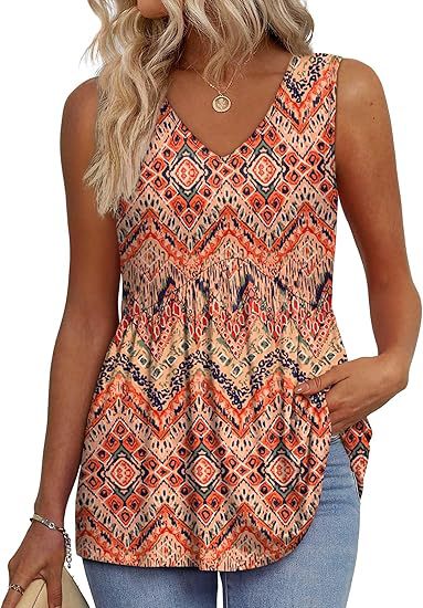 Women's V-Neck Top | Sleeveless