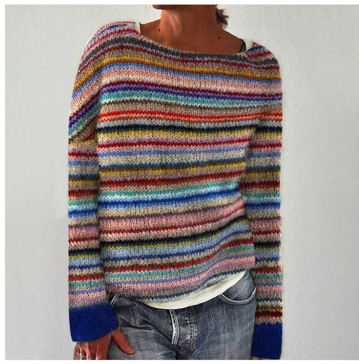 Sweter Damski w Wzory | Odzież Casual