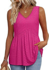 Women's V-Neck Top | Sleeveless