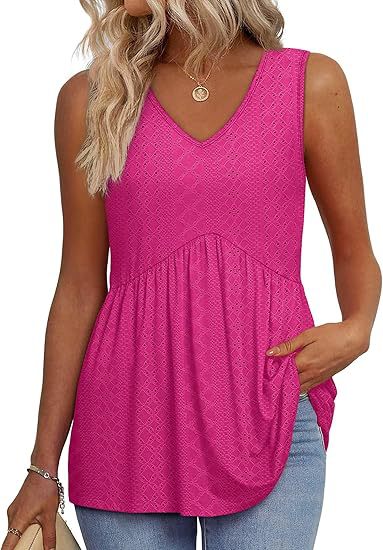 Women's V-Neck Top | Sleeveless