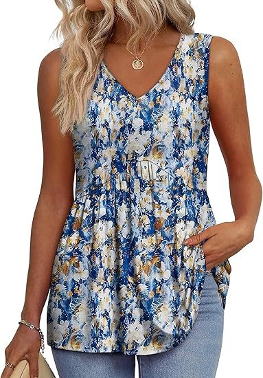 Women's V-Neck Top | Sleeveless