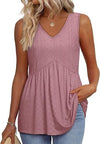 Women's V-Neck Top | Sleeveless