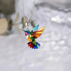 Necklace with Hummingbird Pendant | Set with Earrings