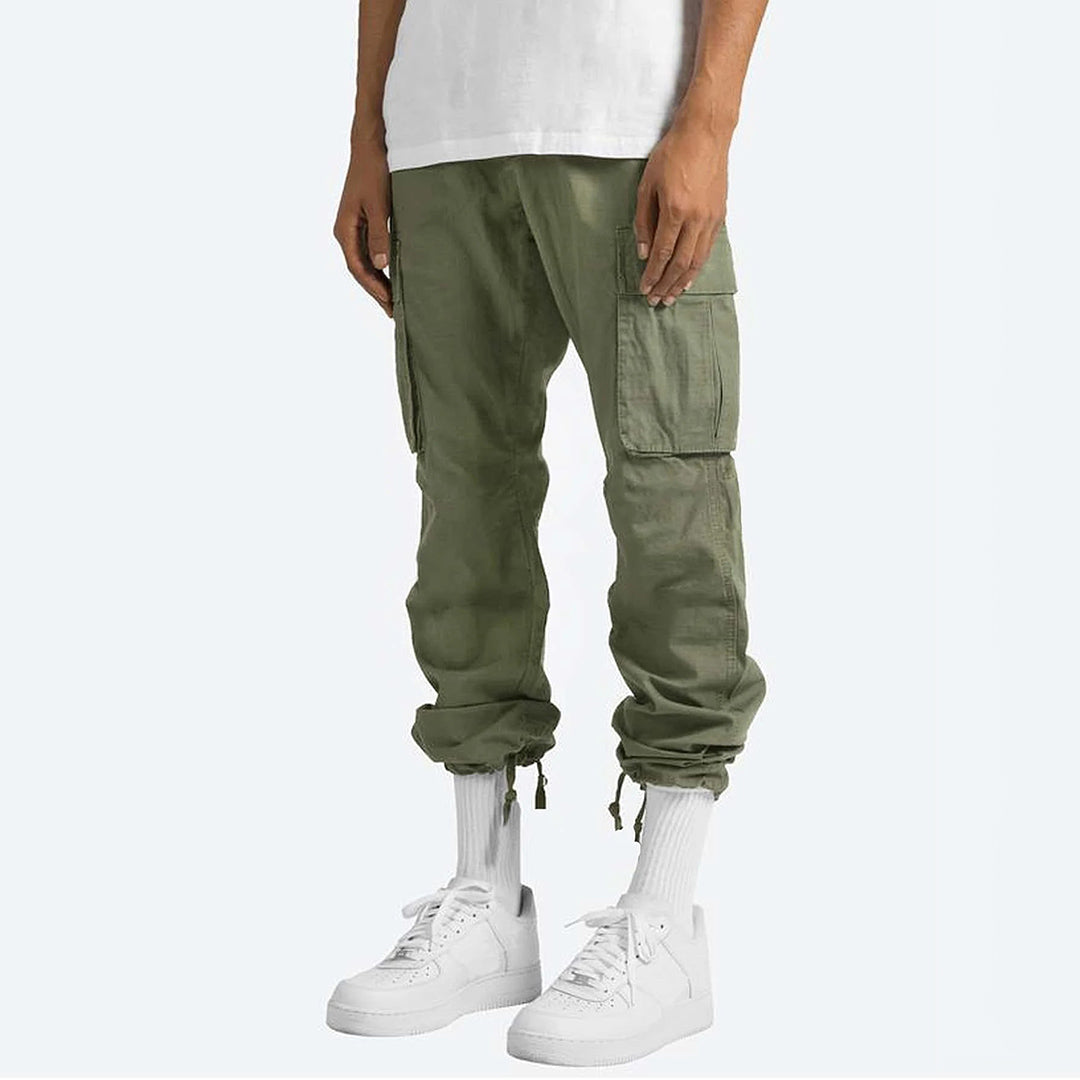 Męskie Spodnie Cargo Relaxed Fit | Wiele Kieszeni