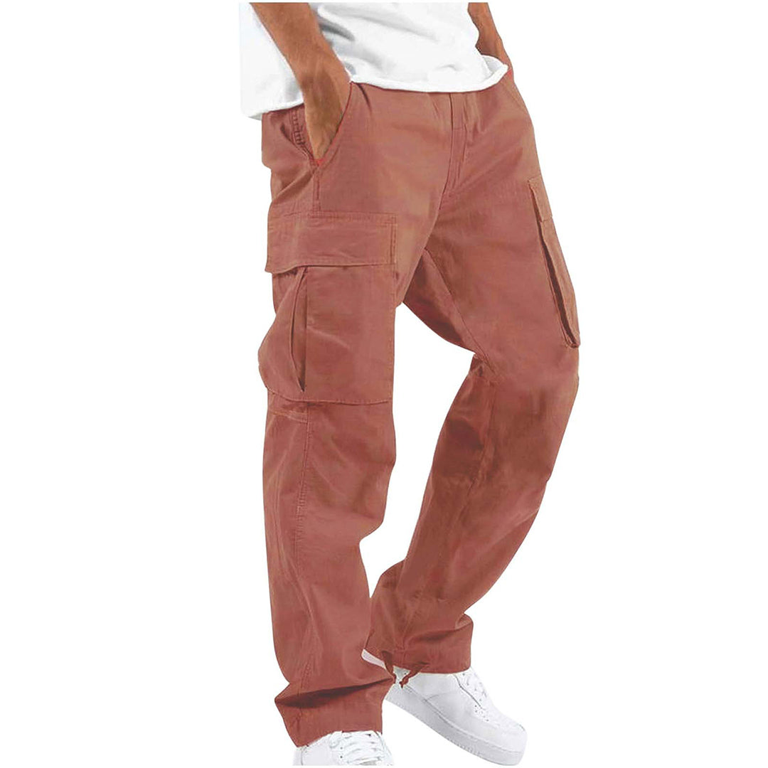 Męskie Spodnie Cargo Relaxed Fit | Wiele Kieszeni