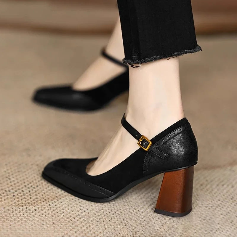 Damskie Obcasy Mary Jane | Vintage