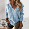 Sweter Damski | Z Dekoltem w Serek