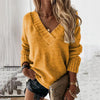 Sweter Damski | Z Dekoltem w Serek