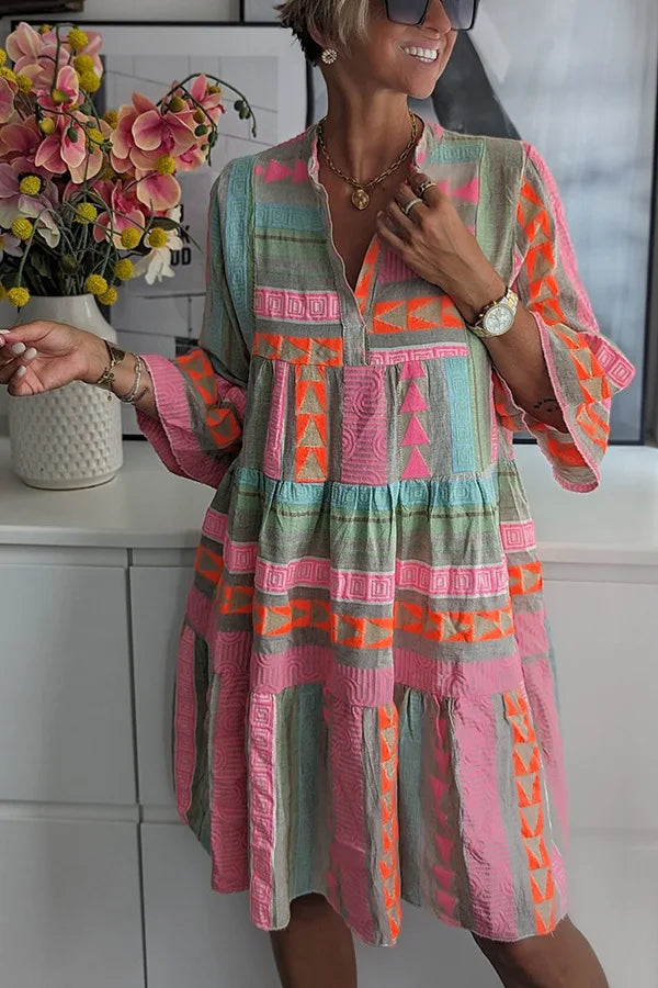 Dámské boho elegantní mini šaty