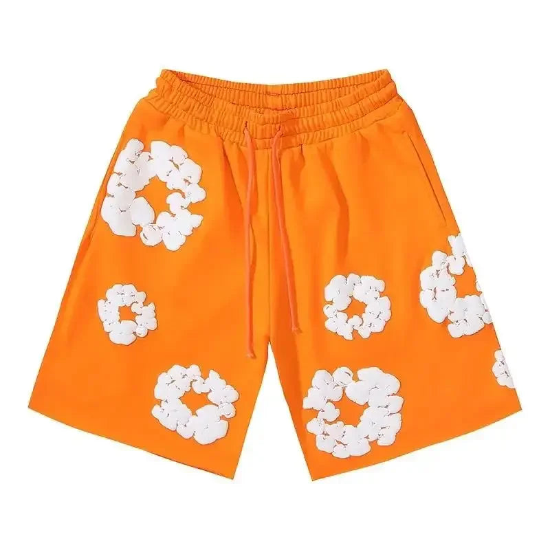 Unisex Letnie Spodenki Z Nadrukiem | Ściągacz