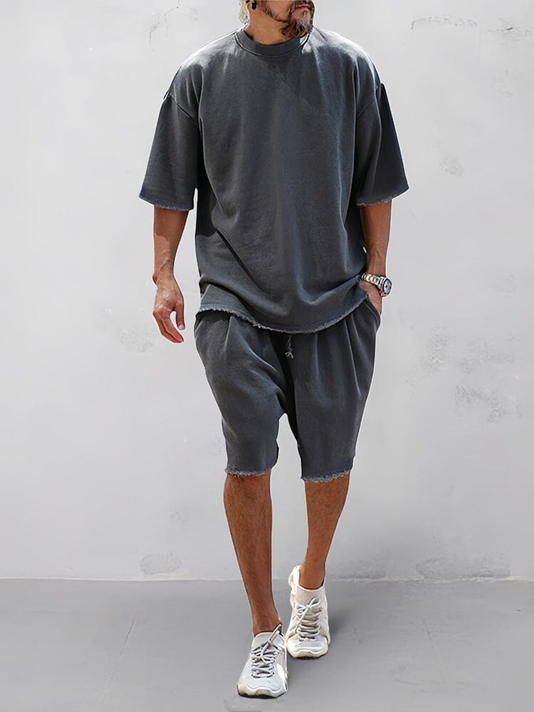 Męski Oversize Zestaw Dwuczęściowy | Swobodny Krój