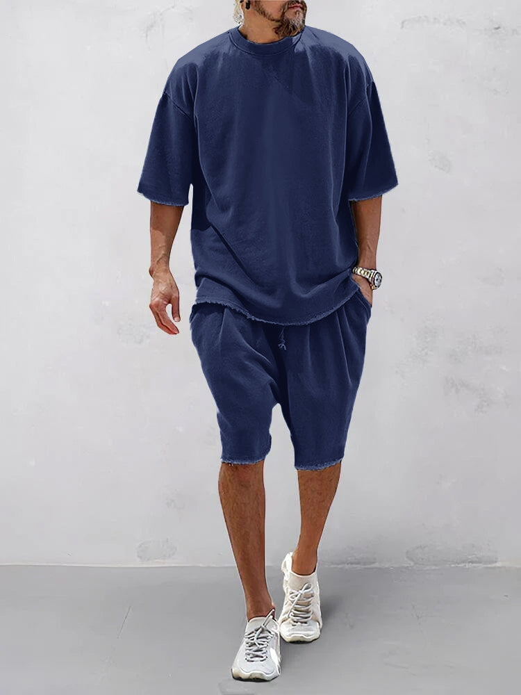 Męski Oversize Zestaw Dwuczęściowy | Swobodny Krój