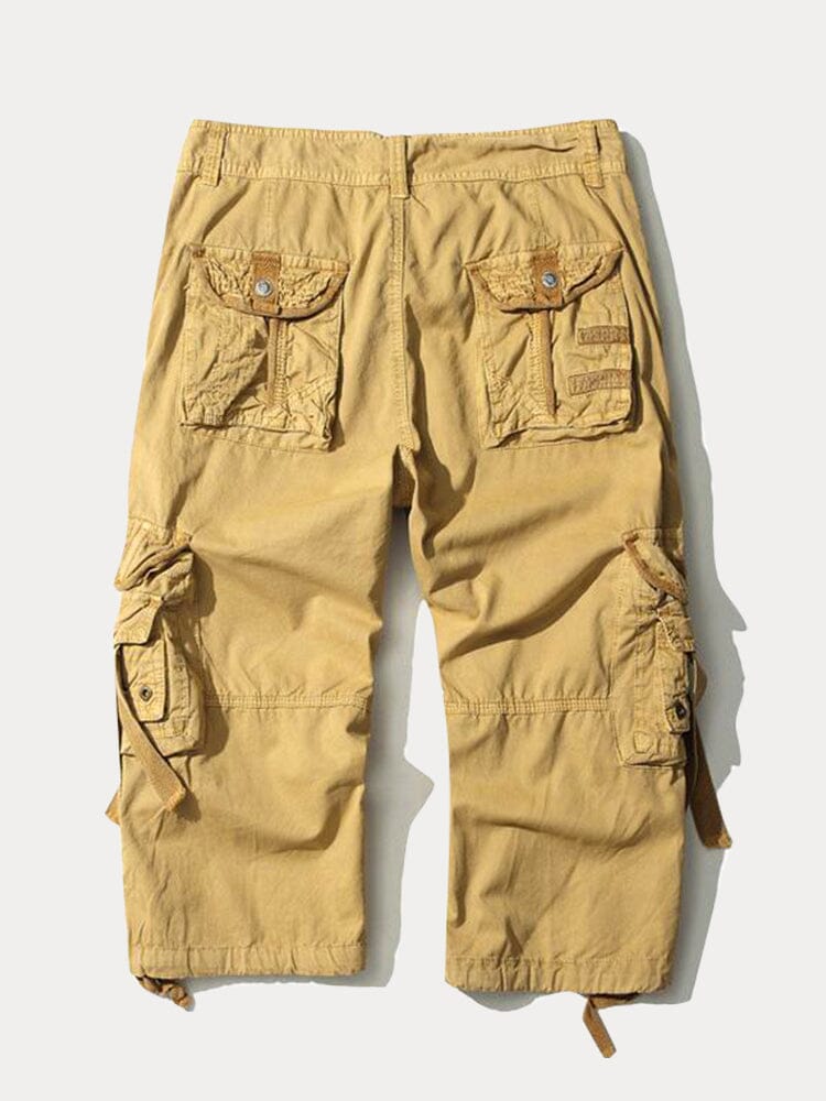 Męskie taktyczne spodenki cargo capri | Wielo-pocket