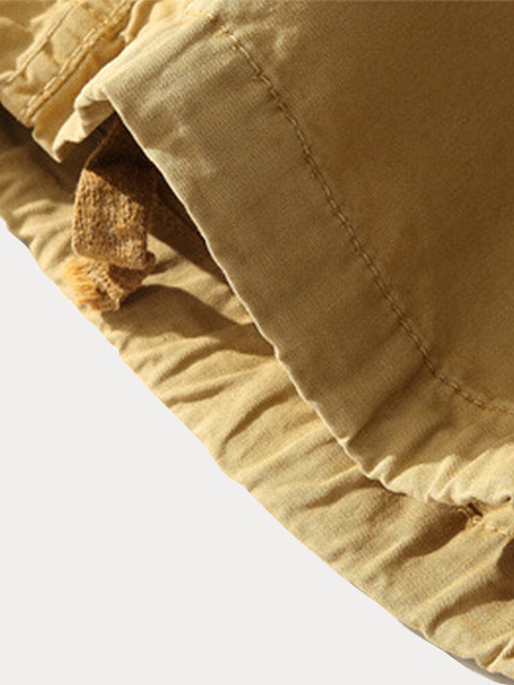 Męskie taktyczne spodenki cargo capri | Wielo-pocket