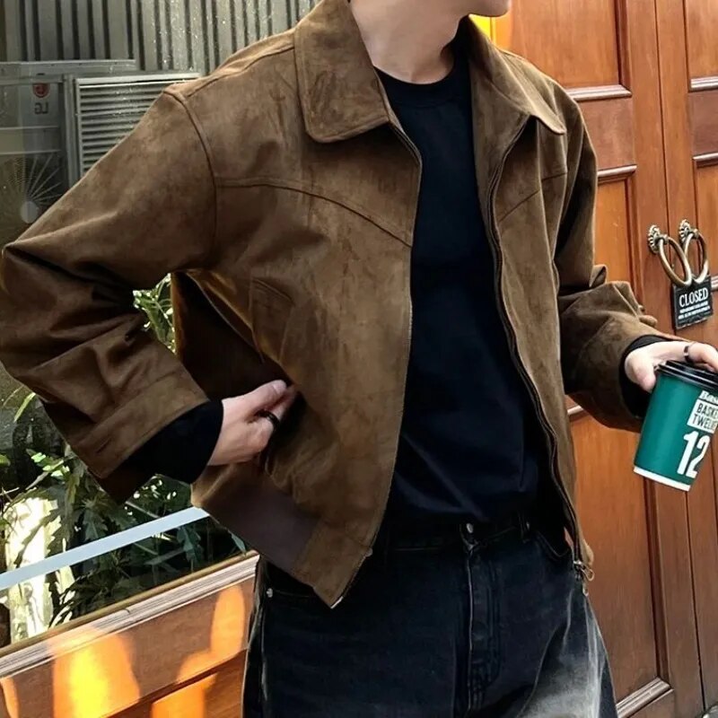 Męska Kurtka Bomber Krótka | Styl Vintage