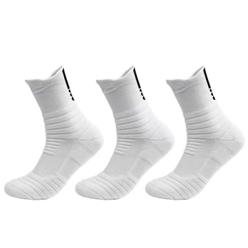 3 pairs – long white
