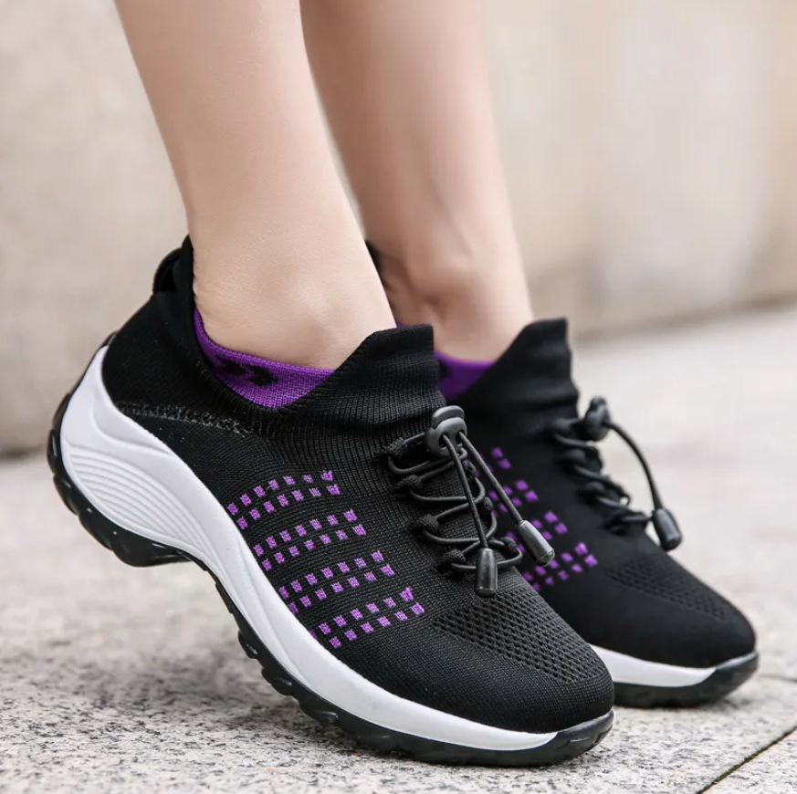 Damskie Ortopedyczne Sneakersy | Szerokie Dopasowanie
