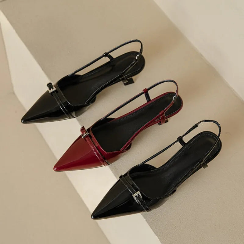 Damskie Eleganckie Obcasy Slingback | Eleganckie