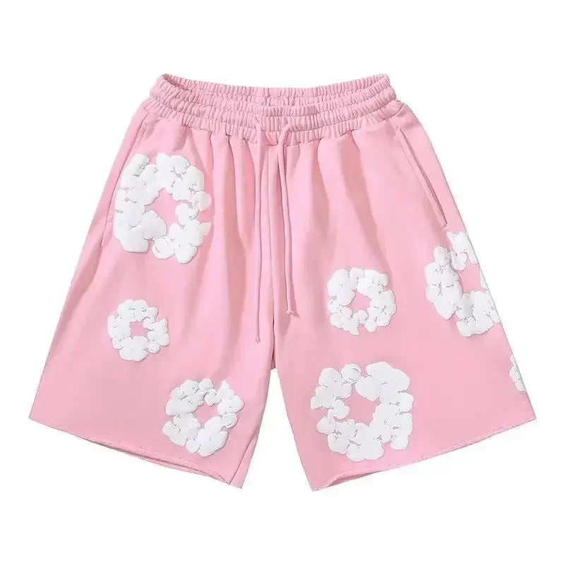 Unisex Letnie Spodenki Z Nadrukiem | Ściągacz