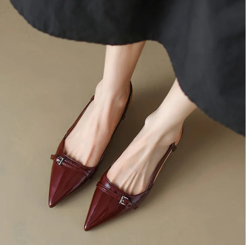 Damskie Eleganckie Obcasy Slingback | Eleganckie