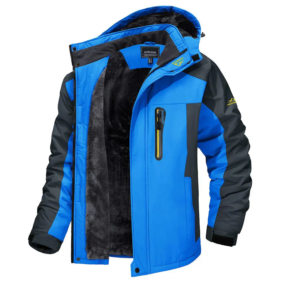 Męska Zimowa Kurtka Outdoorowa | Wodoodporna Fleece