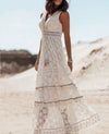Dámské krajkové boho šaty | Maxi