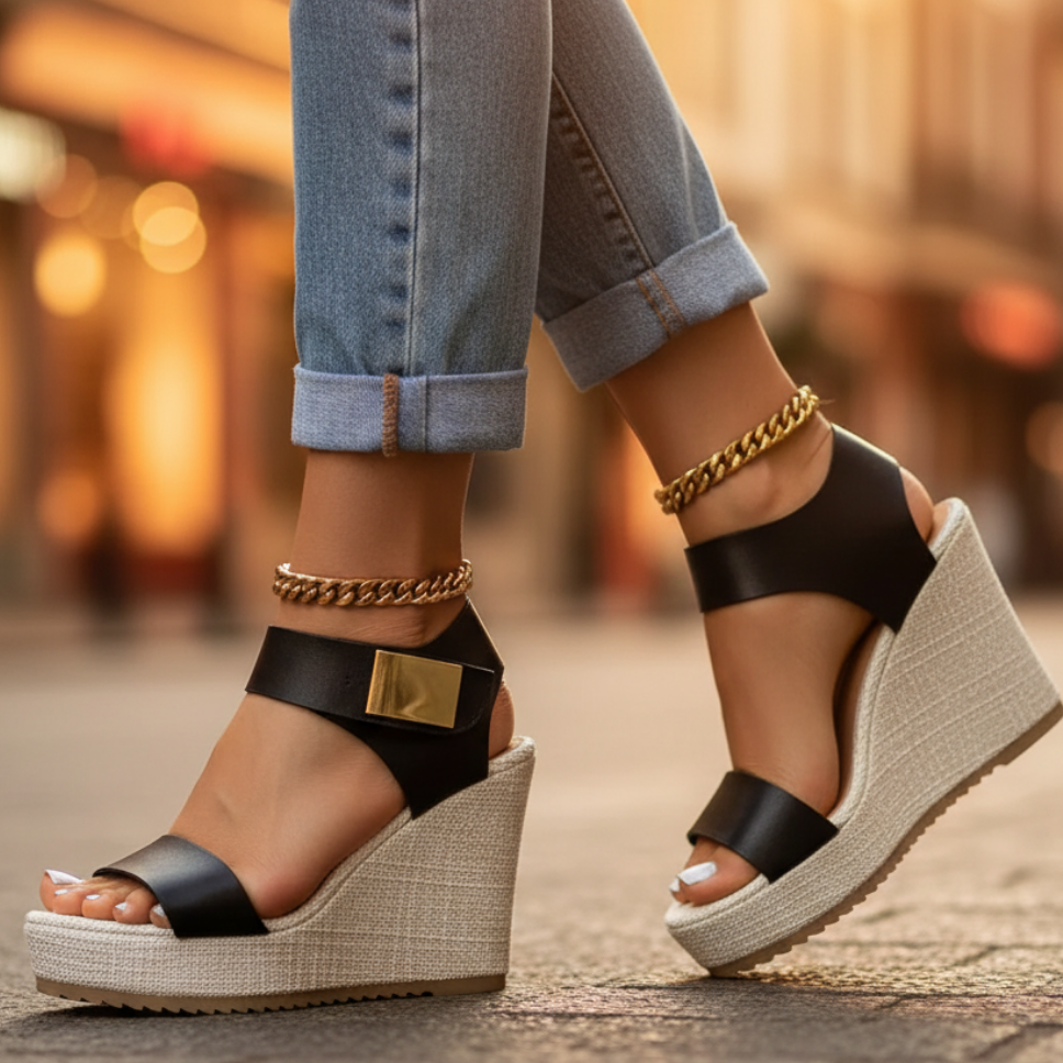 Women's Platform Wedge Sandals | Open Toes