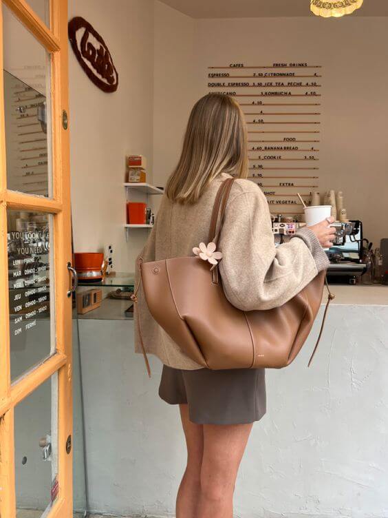 Torebka Damska Zabytkowy Ponadgabarytowy | Minimalistyczna
