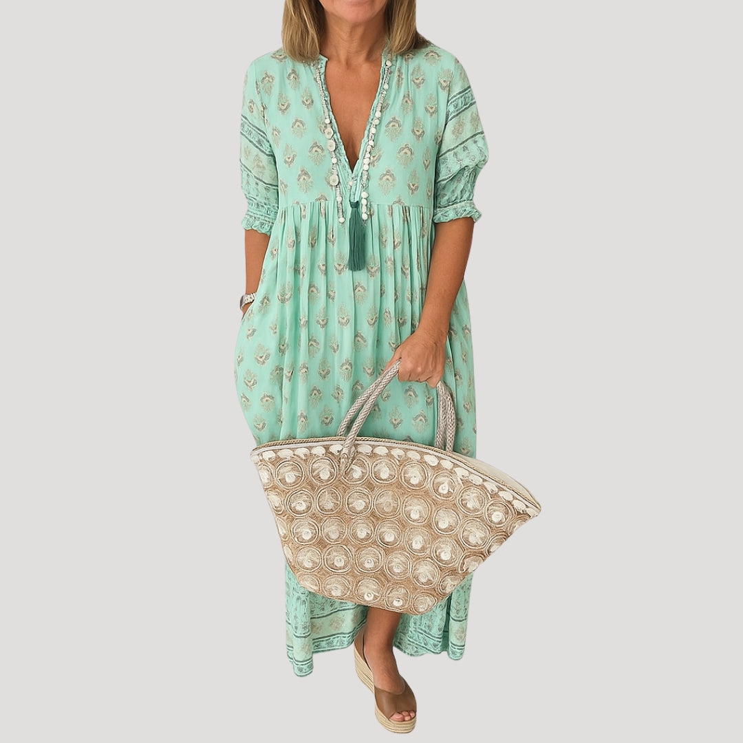 Damska Sukienka Letnia Boho | Midi
