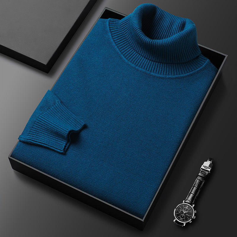 Męski Golf Slim Fit | Ciepła Dzianina