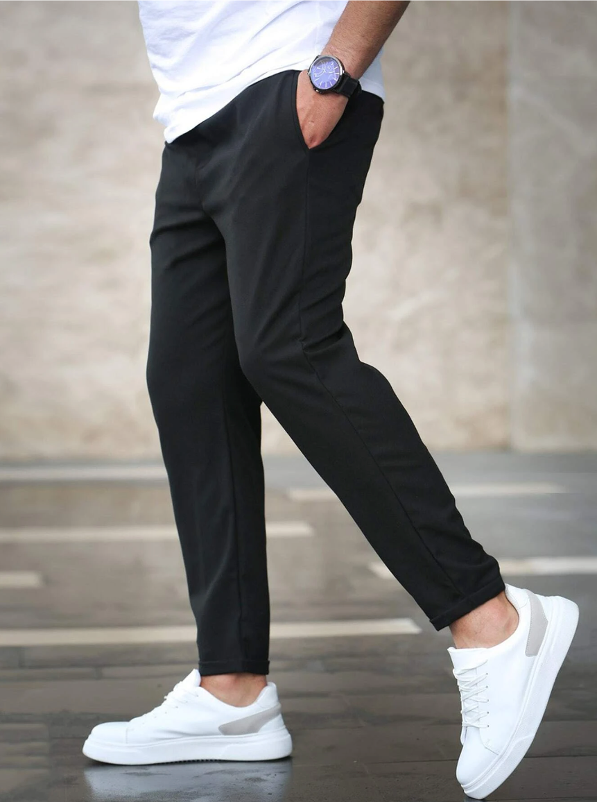 Męskie Spodnie Slim Fit z Elastycznym Materiałem | Styl Casual Elegancki