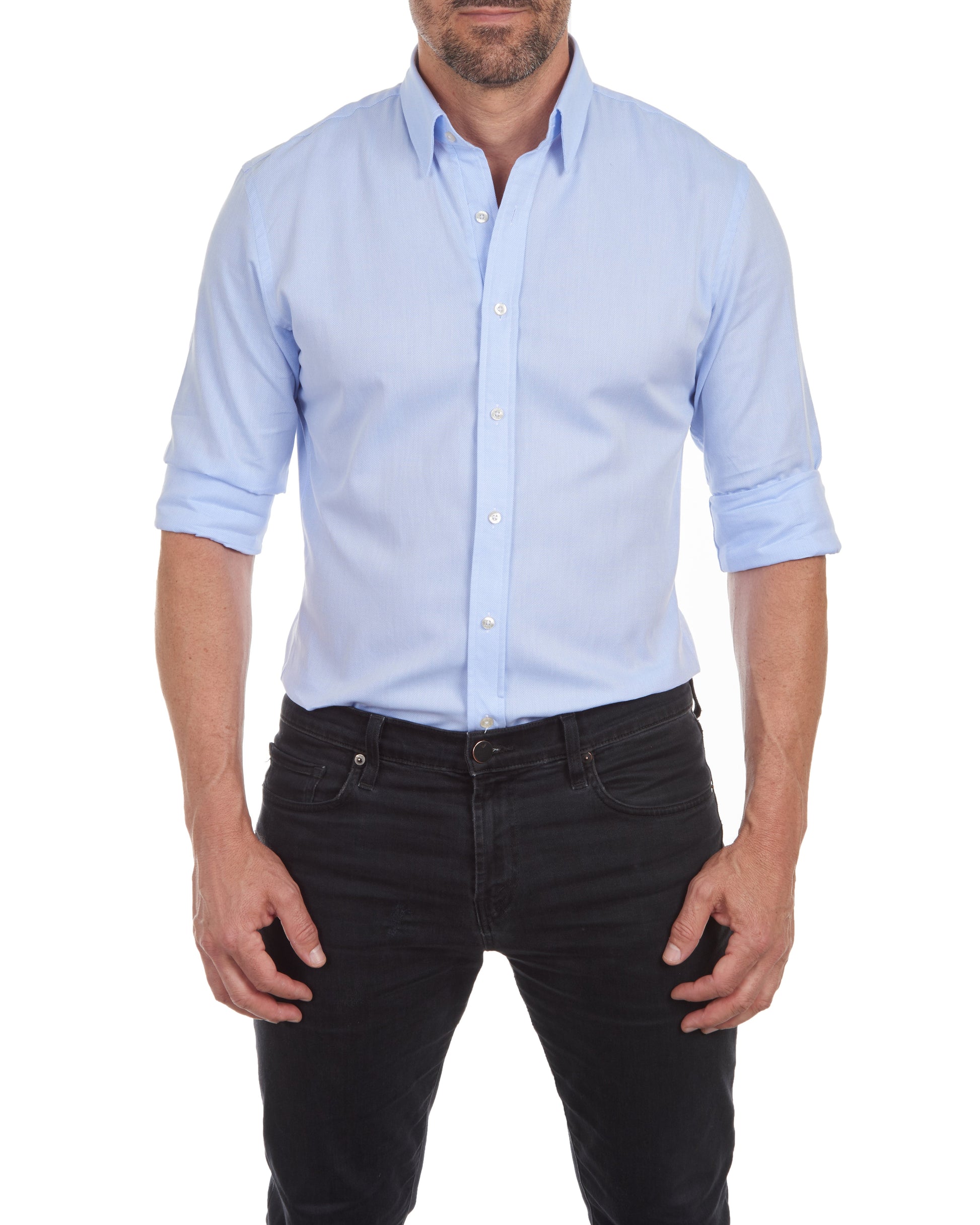 Męska Koszula Z Guzikami | Slim Fit