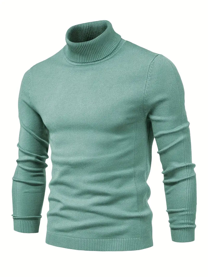Męski Sweter z Golfem | Slim Fit