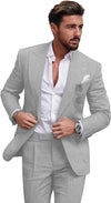Męski garnitur slim fit | 2-częściowy