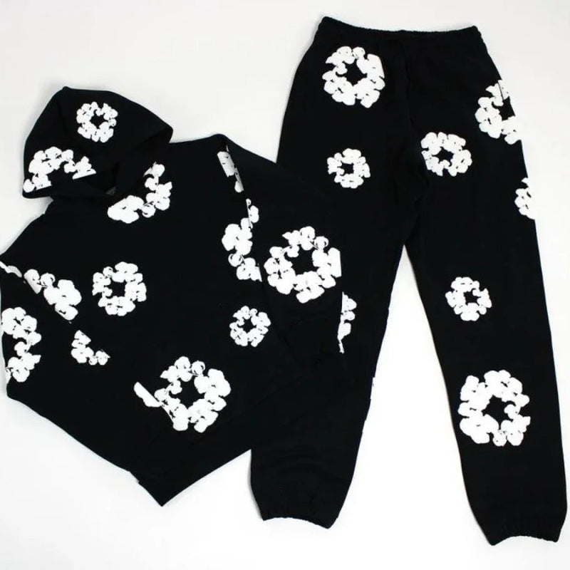 Kobiece Oversized Hoodie Set | Graffiti Print