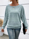 Sweter damska z rękawami typu batwing | Okrągły dekolt