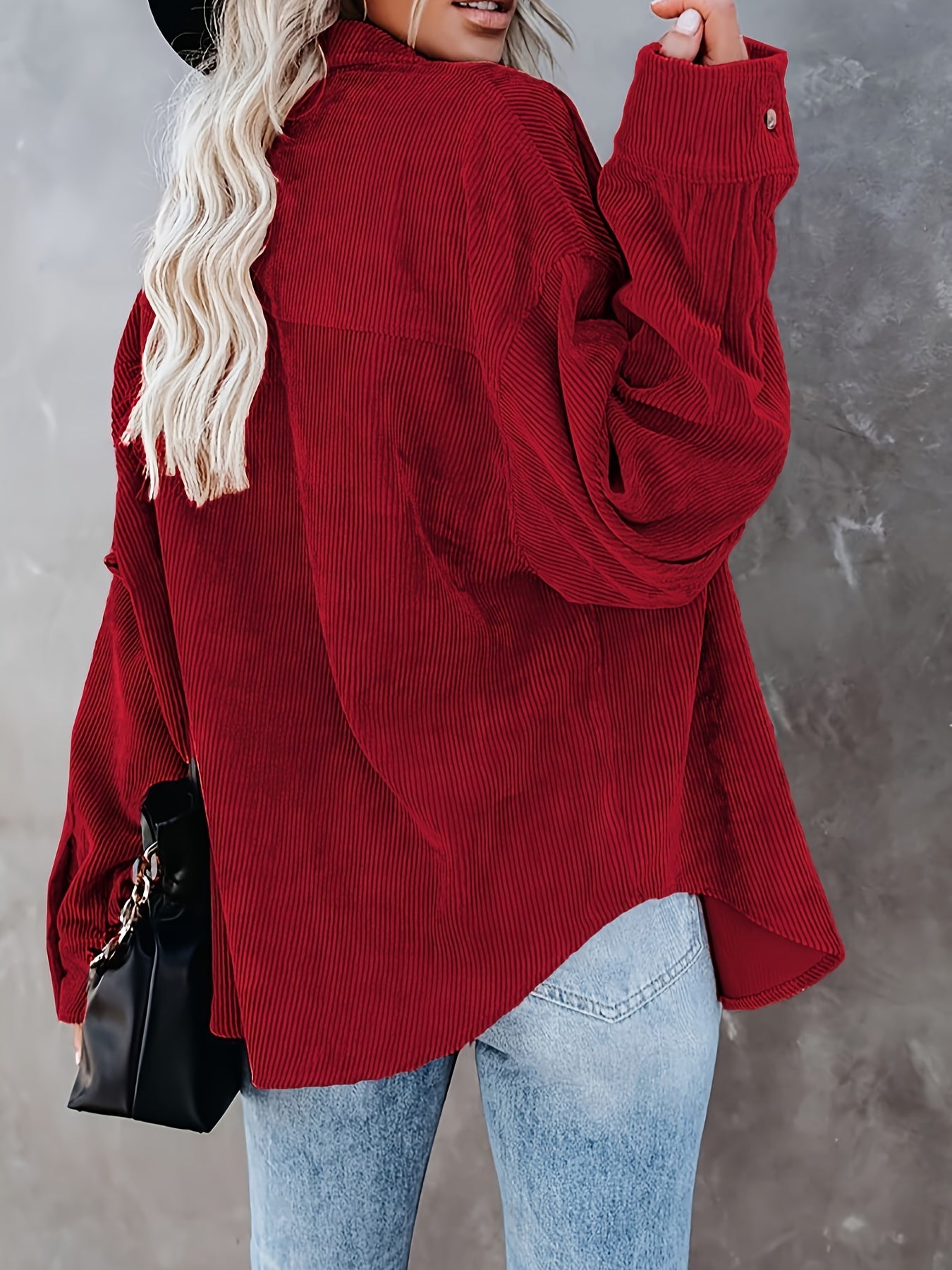 Damska Zimowa Koszulowa Kurtka | Oversize