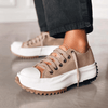 Damskie ortopedyczne sneakersy na platformie | Sznurowane