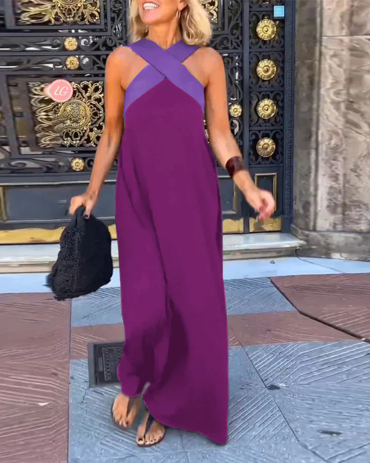 Women's Sleeveless Evening Dress | Maxi