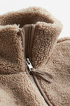 Damska Kurtka Teddy na Zamek | Casualowa Odzież Zimowa