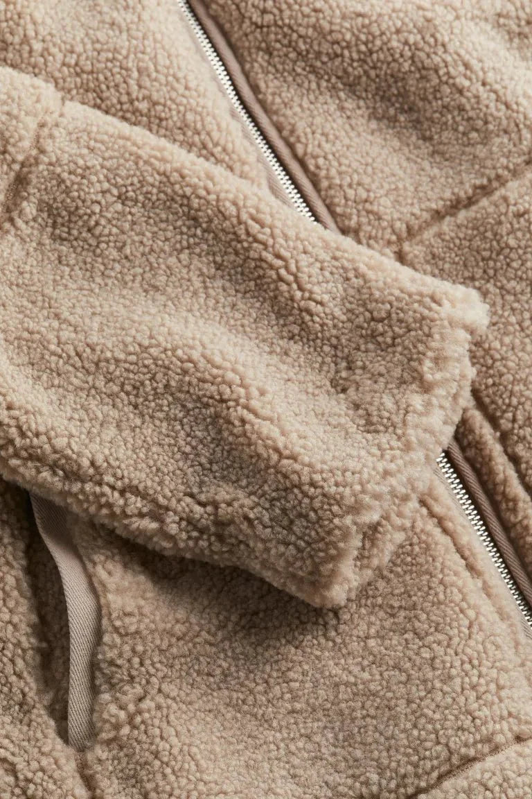 Damska Kurtka Teddy na Zamek | Casualowa Odzież Zimowa
