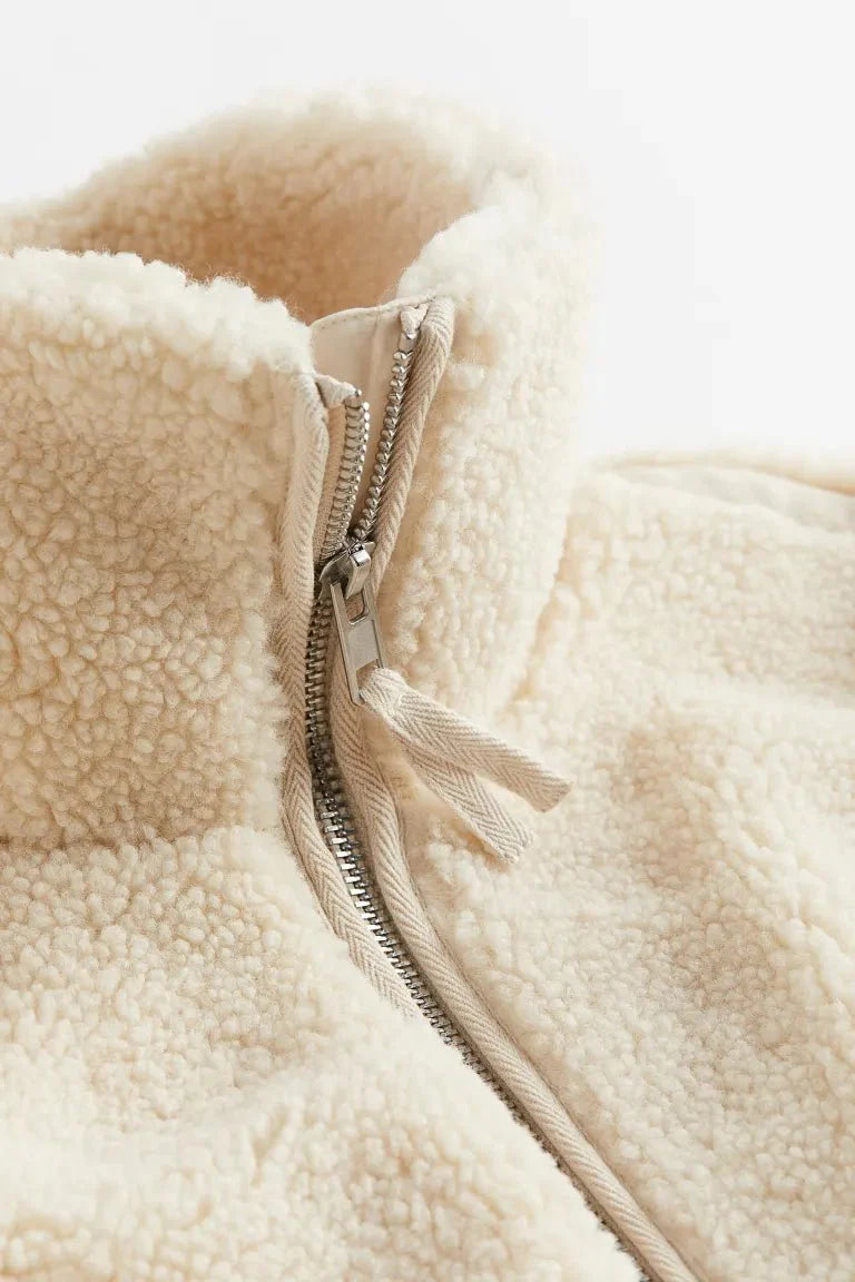 Damska Kurtka Teddy na Zamek | Casualowa Odzież Zimowa