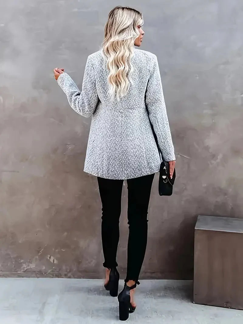 Damska Długi Płaszcz Teddy | Elegancki Styl Zimowa